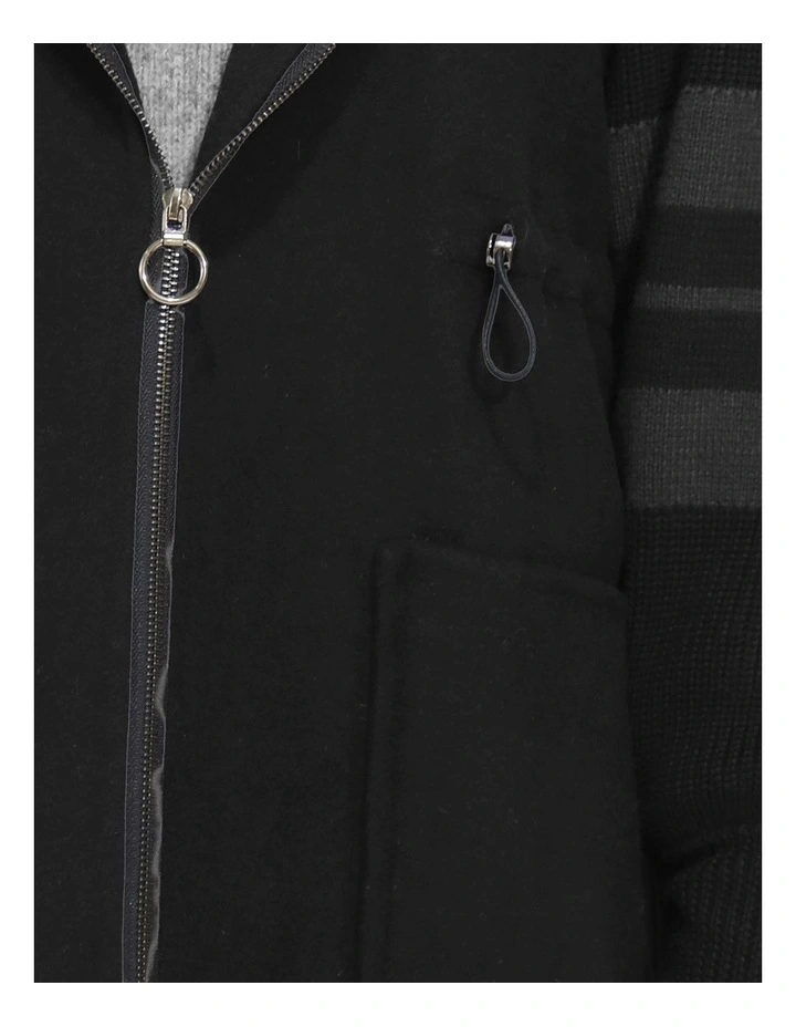 Cool Kid Hooded Coat in Navy and Olive image 6