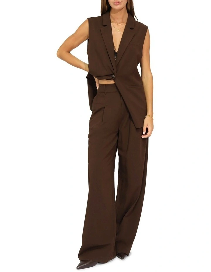 Ready for Your Love Wide Leg Pant in Chocolate image 1