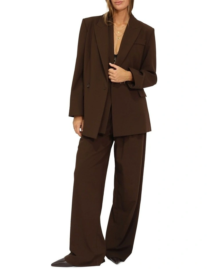 Over and Out Blazer in Chocolate image 2