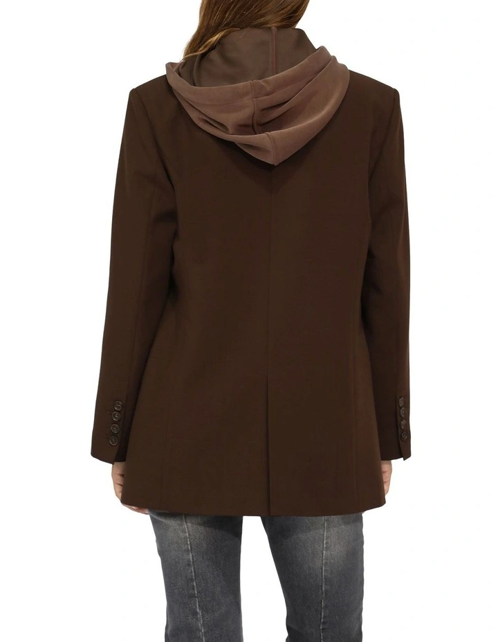 Over and Out Blazer in Chocolate image 4