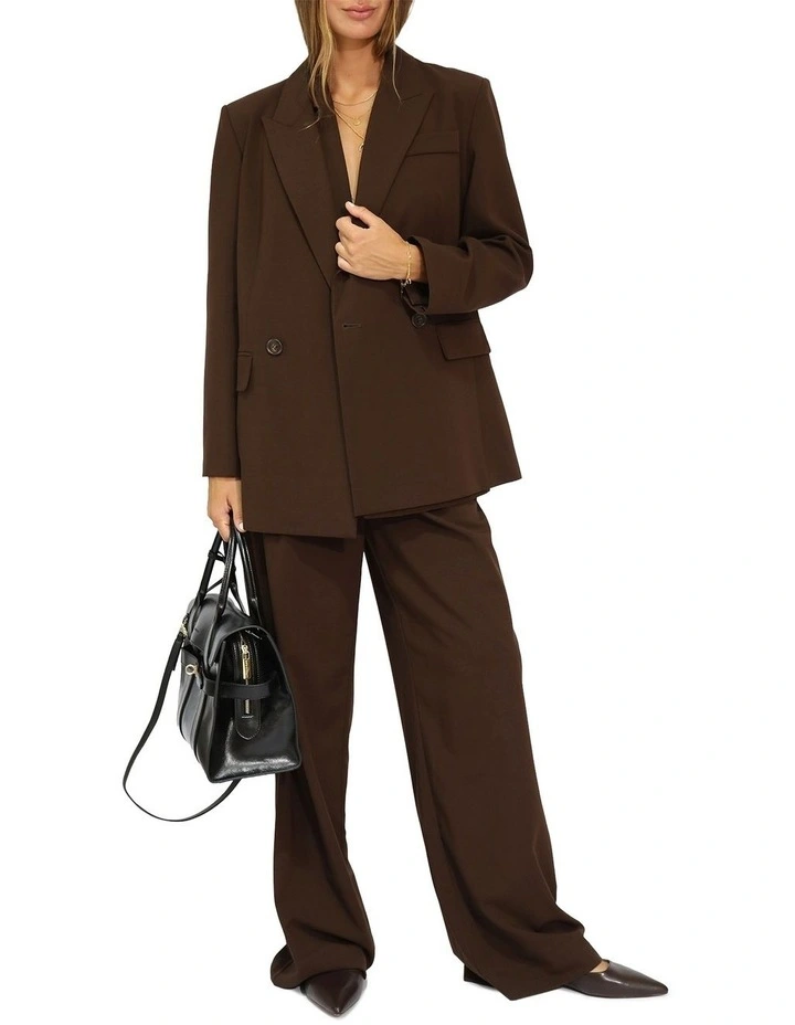 Over and Out Blazer in Chocolate image 5