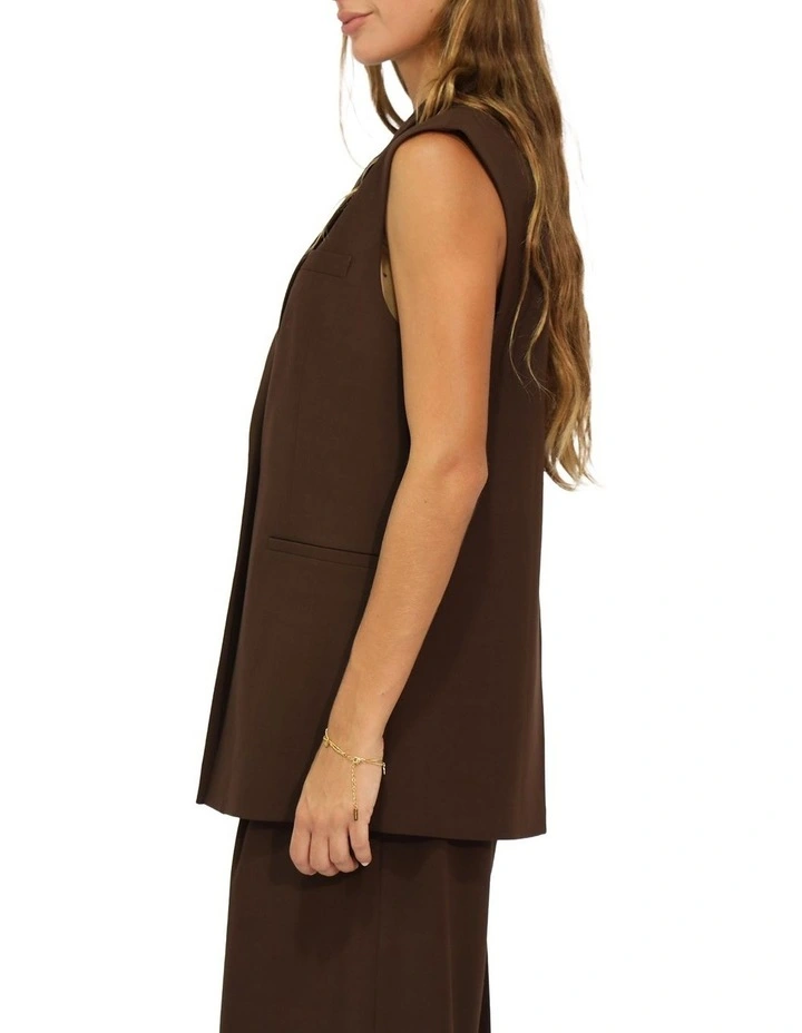 Make it Mine Vest in Chocolate image 3