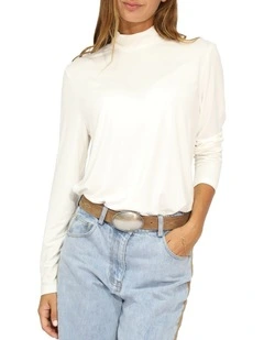 Easy Love Long Sleeve Top in White