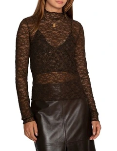 Fairy Lace Top in Chocolate