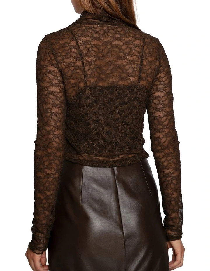 Fairy Lace Top in Chocolate image 4