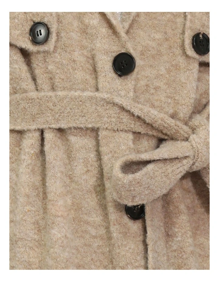 Live In Dream Maxi Trench Cardigan in Khaki image 7