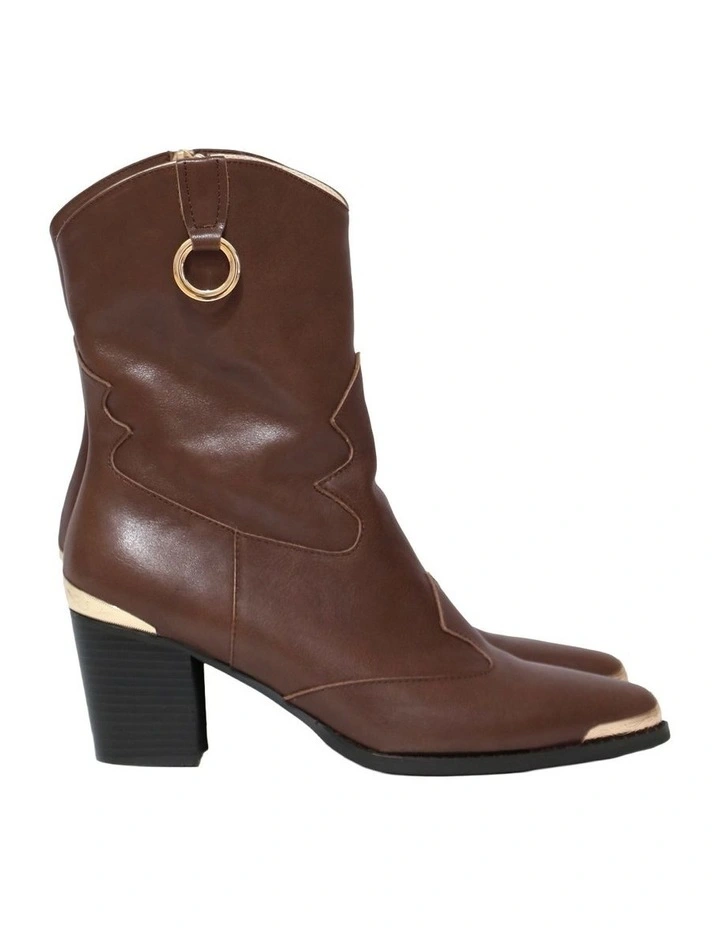 Dallas Western Boot in Chocolate image 1