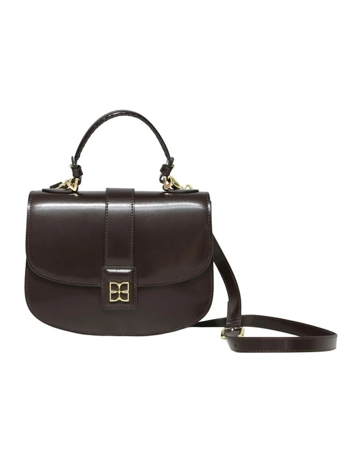 Shy Boy Top Handle Folio Bag in Chocolate image 2