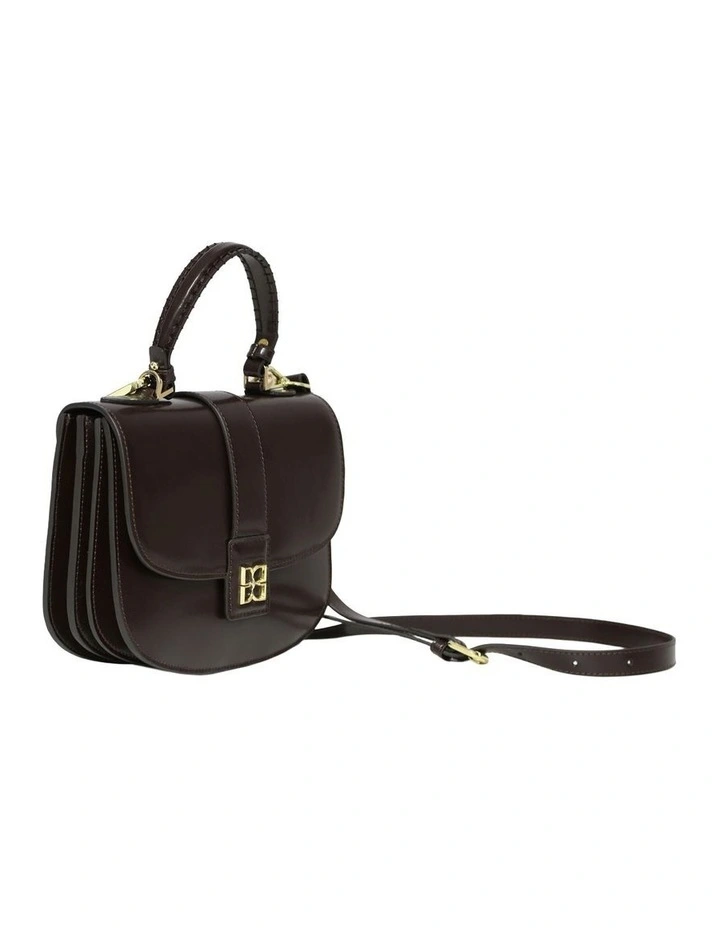 Shy Boy Top Handle Folio Bag in Chocolate image 3