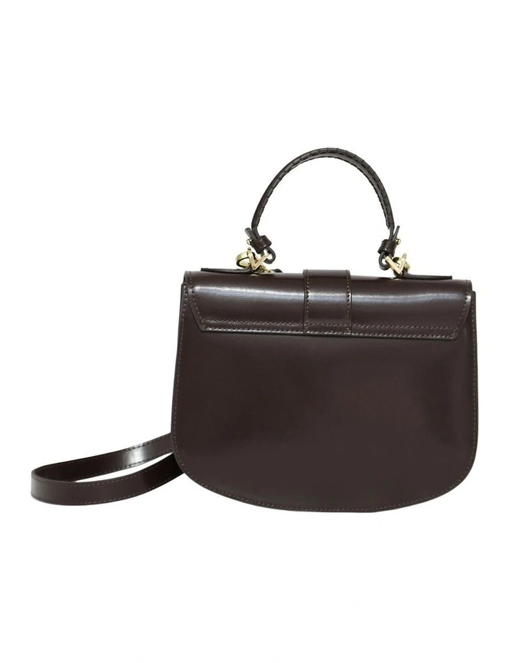 Shy Boy Top Handle Folio Bag in Chocolate image 4