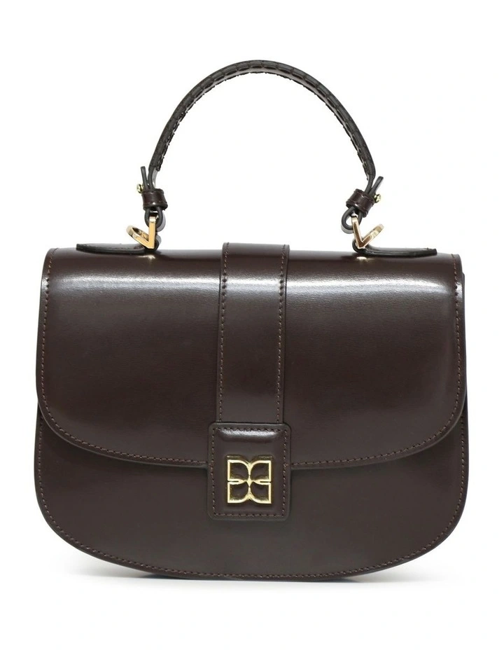 Shy Boy Top Handle Folio Bag in Chocolate image 5
