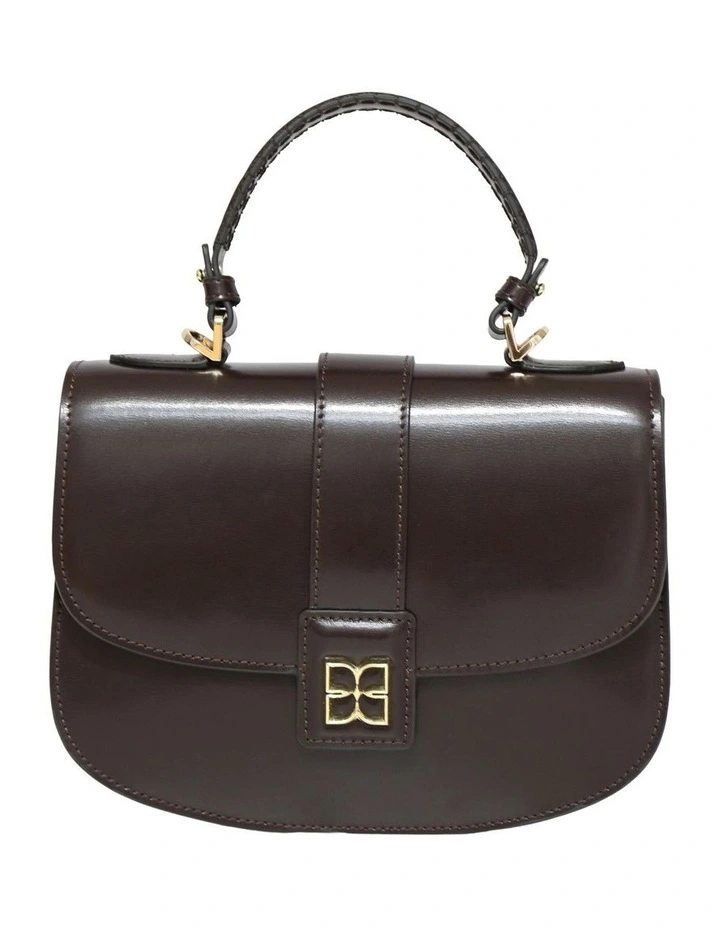 Shy Boy Top Handle Folio Bag in Chocolate image 5