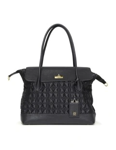 Just Add Sugar Quilted Bag in Black