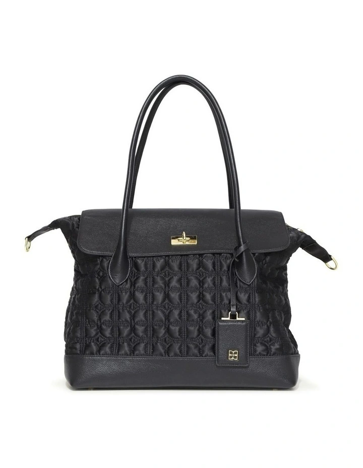 Just Add Sugar Quilted Bag in Black image 1