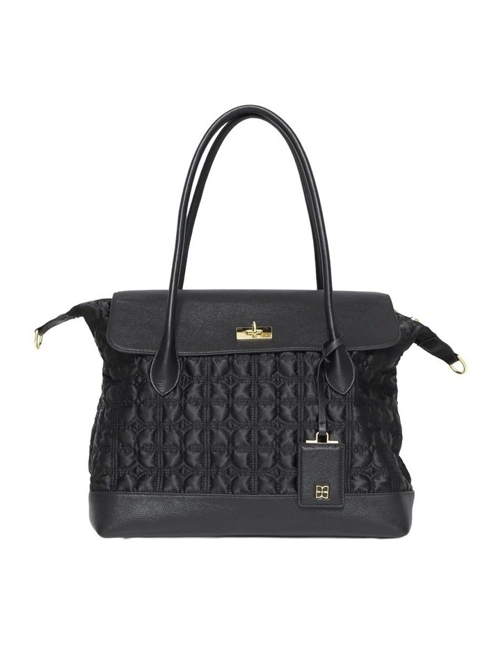 Just Add Sugar Quilted Bag in Black image 1