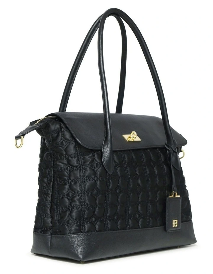 Just Add Sugar Quilted Bag in Black image 2