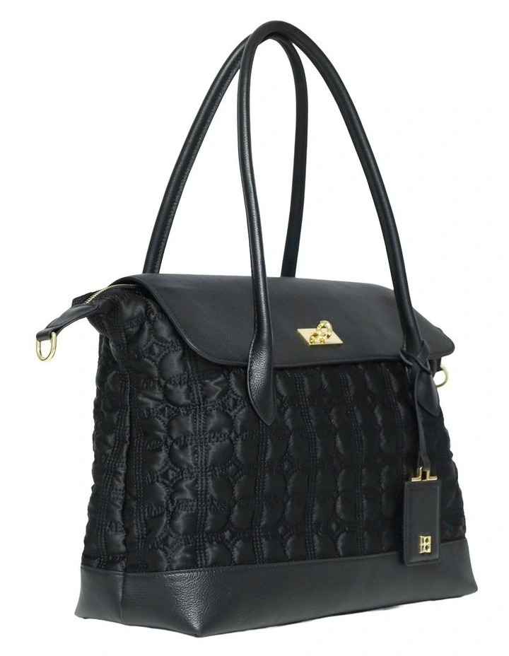 Just Add Sugar Quilted Bag in Black image 2