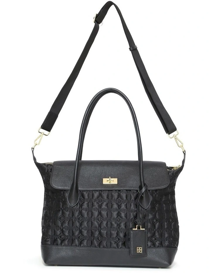 Just Add Sugar Quilted Bag in Black image 3