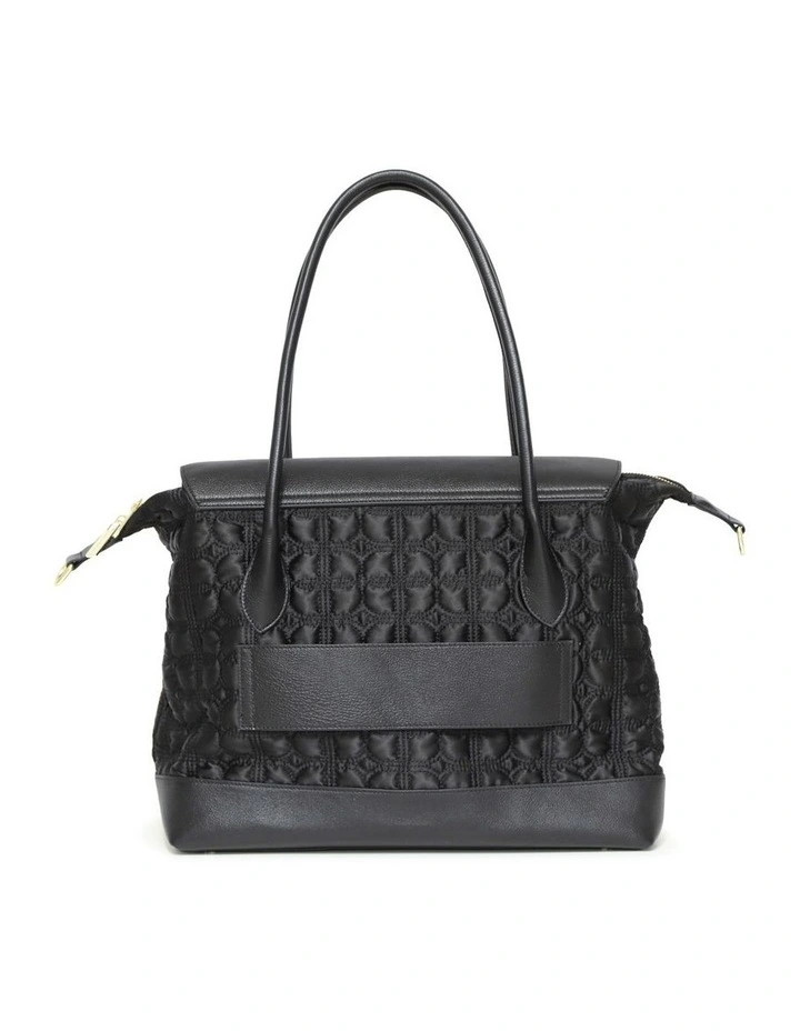 Just Add Sugar Quilted Bag in Black image 4