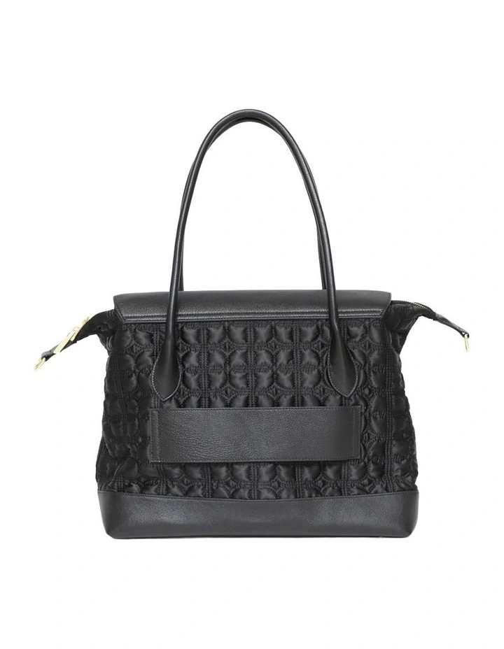 Just Add Sugar Quilted Bag in Black image 4