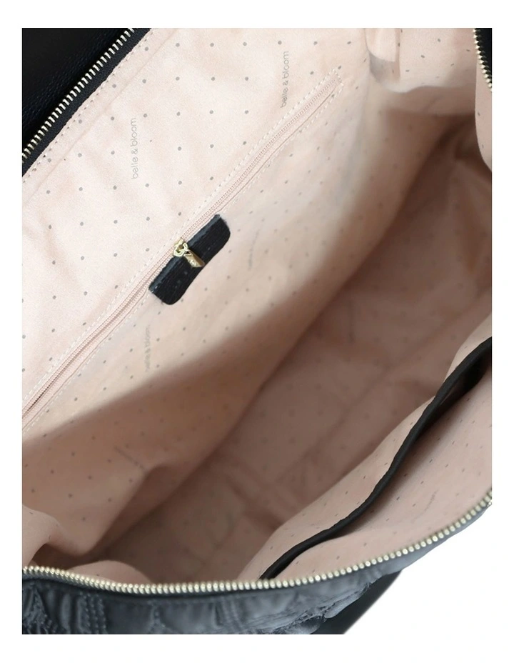 Just Add Sugar Quilted Bag in Black image 5