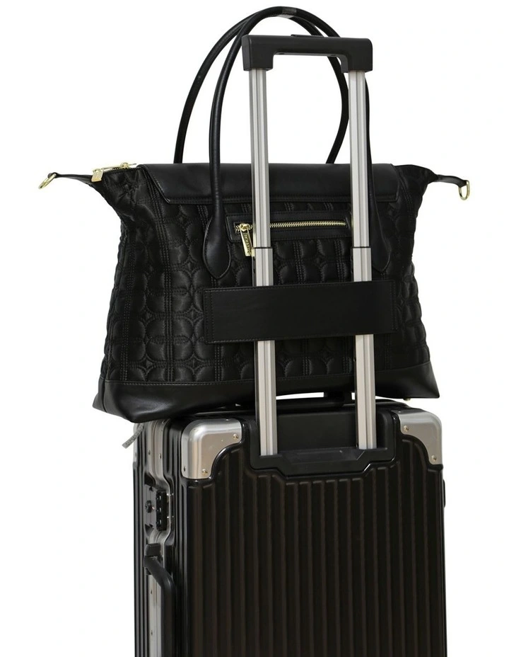 Just Add Sugar Quilted Bag in Black image 7