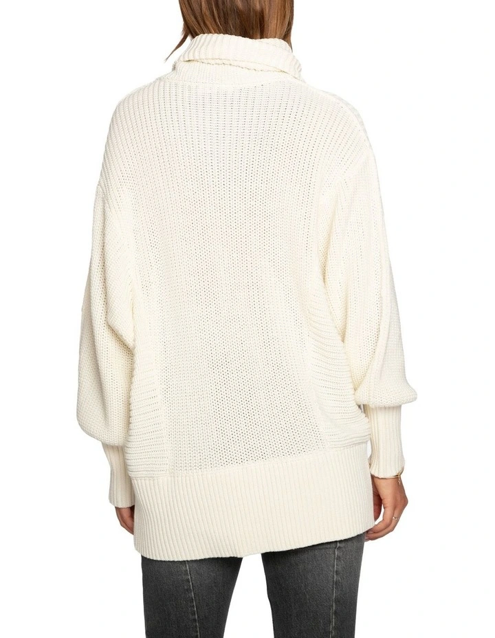 Good Feels Oversized Sweater in Cream image 4