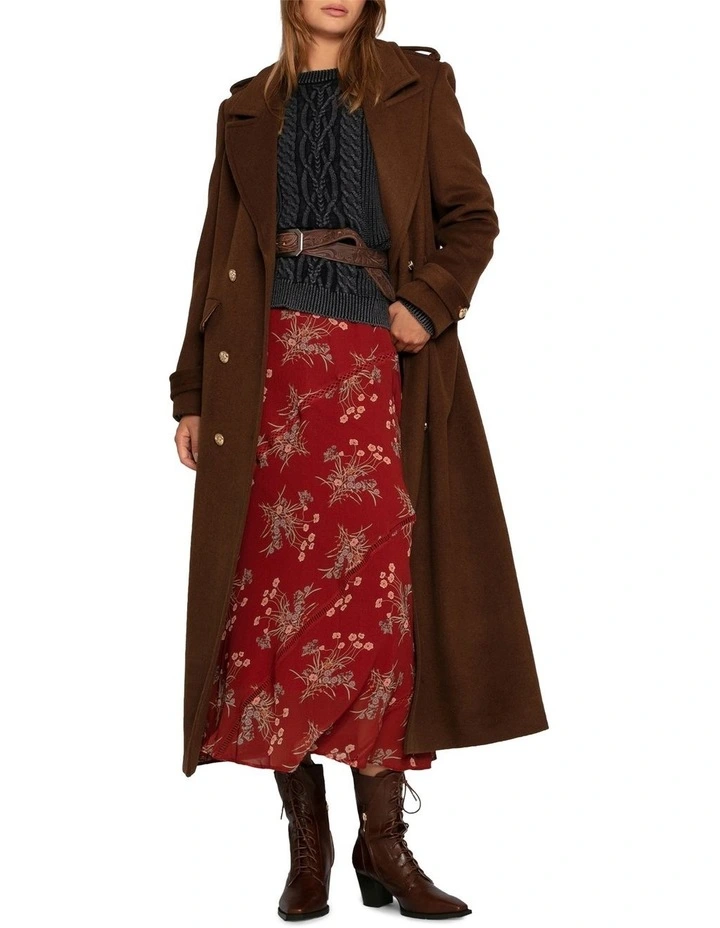 Hudson Street Cable Garment Dyed Sweater in Navy image 5