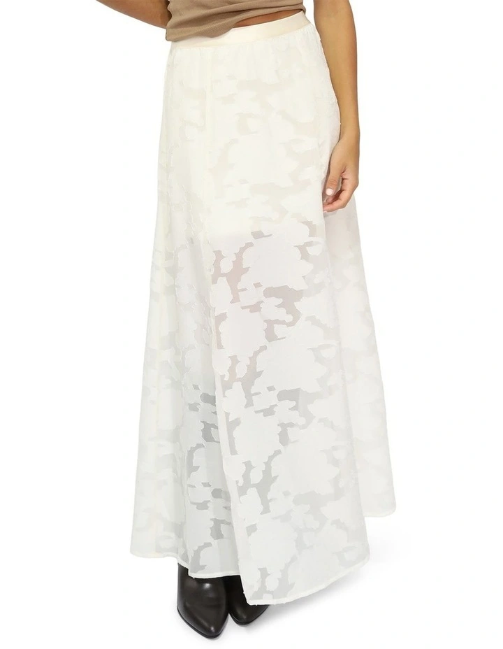 Play It Cool Coupe Maxi Skirt in Cream image 2