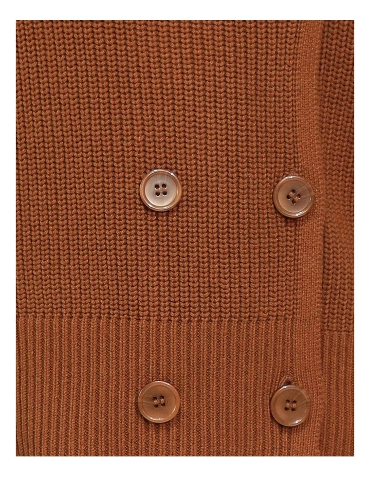 Make It With You Buttoned Cardi Jacket in Dark Vicuna image 6