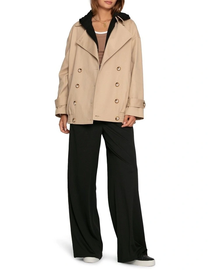 Weekend Trench Bomber Jacket in Tan image 7