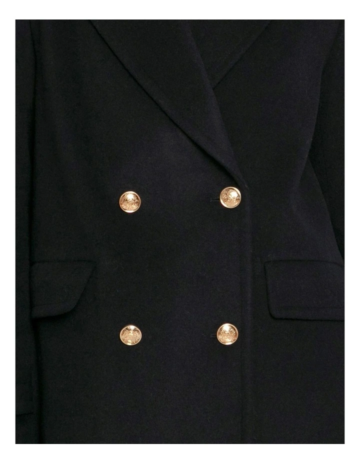 Harbour Military Wool Blend Pea Coat in Navy image 6