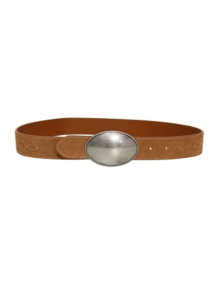Melrose Western Belt in Tan image 2
