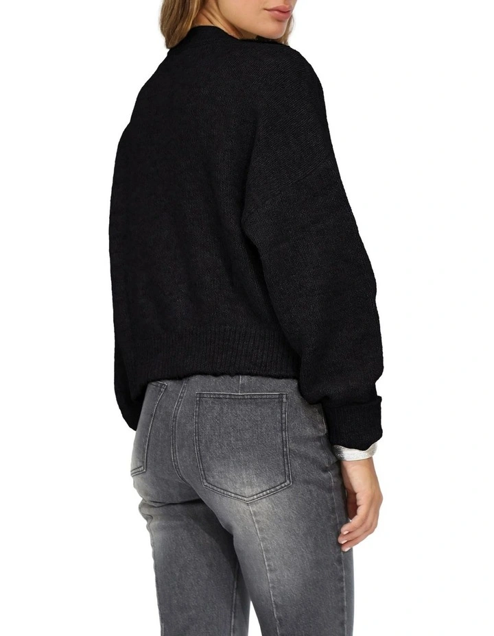 Soft Haven Cardigan in Black image 3