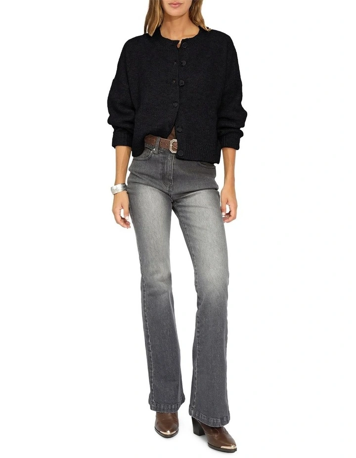 Soft Haven Cardigan in Black image 4