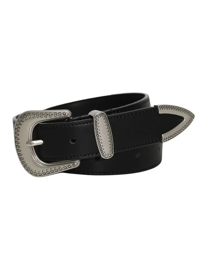 Reset Western Belt in Black image 2