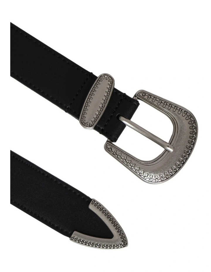 Reset Western Belt in Black image 5