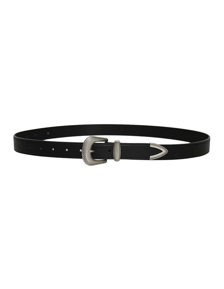 Reset Western Belt in Black image 6