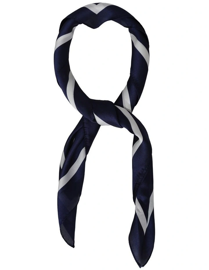 Margot Fashion Scarf in Navy Polka Dot image 2