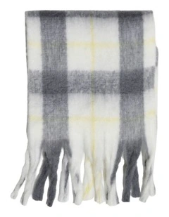 Easy Does It Scarf in Yellow and Grey