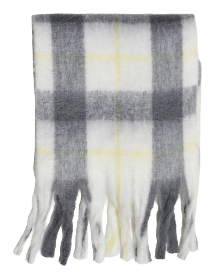 Easy Does It Scarf in Yellow and Grey image 1
