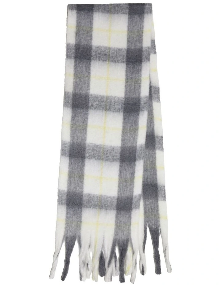 Easy Does It Scarf in Yellow and Grey image 5