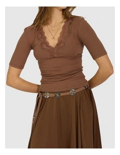 Dusk to Dawn Belt in Brown