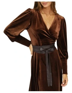 Odyssey Soft Wrap Leather Belt in Chocolate