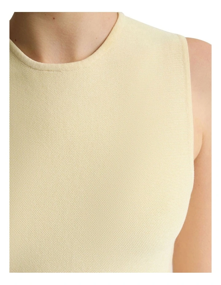 Margot Knitted Peplum Top in Buttercup image 6