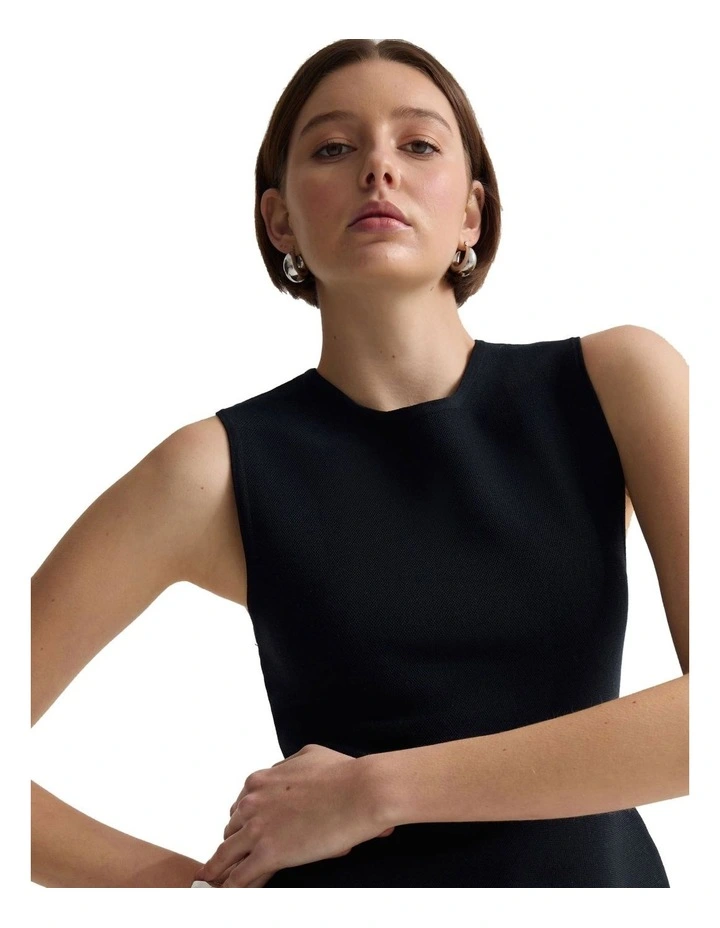 Margotknitted Peplum Top in Black image 7