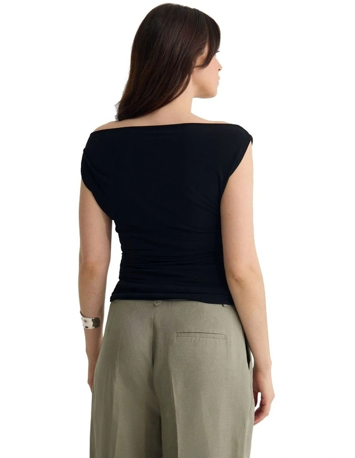 Loulou Top in Black image 2