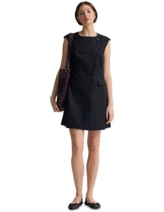 Talia Linen Dress in Black