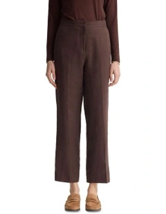 Nina Straight Leg Pant in Chocolate