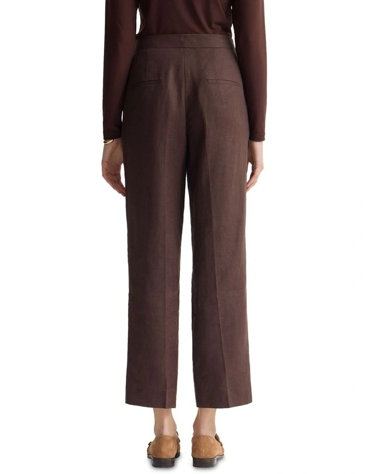 Nina Straight Leg Pant in Chocolate image 2